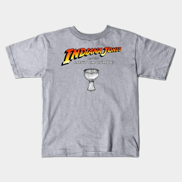 Indiana Jones - The last Crusade Kids T-Shirt by Buff Geeks Art